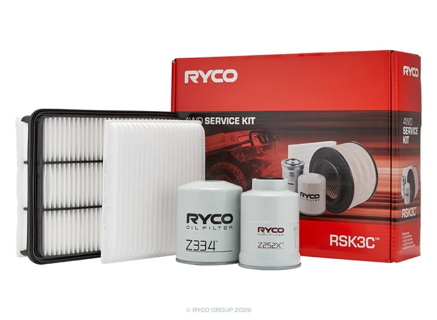 Ryco Filter Service Kit - Toyota LandCruiser Prado KZJ120R - RSK3C