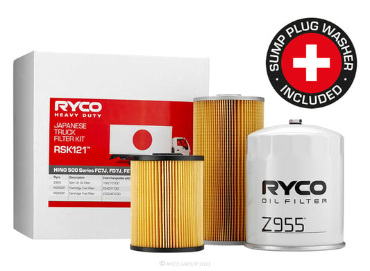 Ryco Heavy Duty Service Kit RSK121 Hino 500 FC7 FD7 FE7 Ryco part RSK121 automotive filter service kit