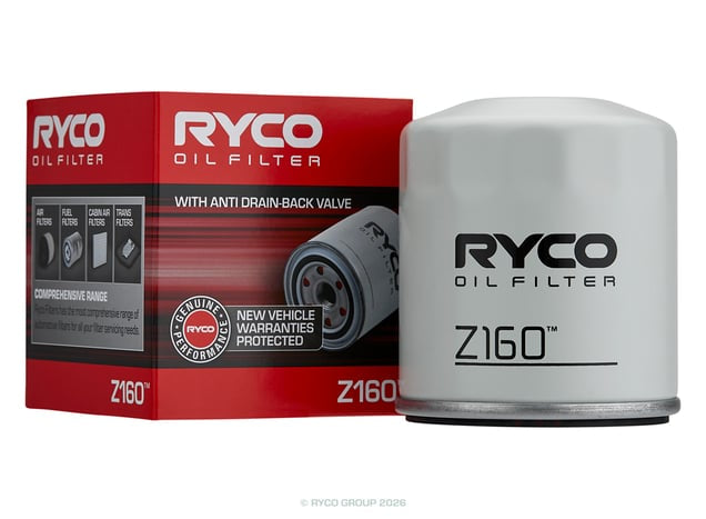 Ryco Oil Filter - Z160 - Z160