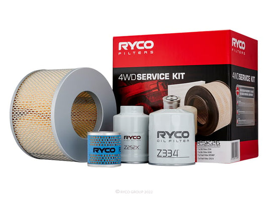 Ryco 4WD Filter Service Kit RSK26 Toyota LandCruiser HZJ78 HZJ79 Ryco part RSK26 automotive filter service kit