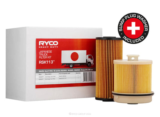 Ryco Heavy Duty Service Kit RSK113 Isuzu NLR NMR NNR Ryco part RSK113 automotive filter service kit