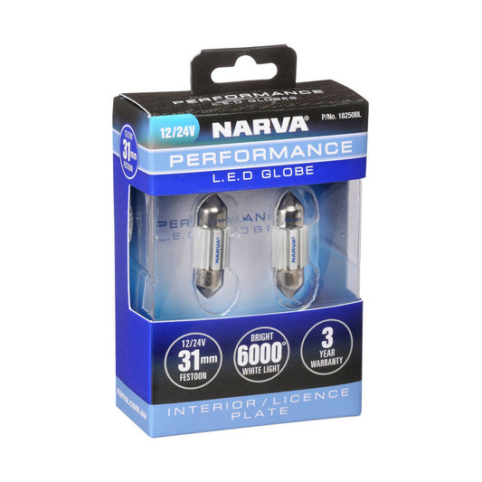 Narva 12/24V 31mm Festoon LED Globes | Narva 18250BL