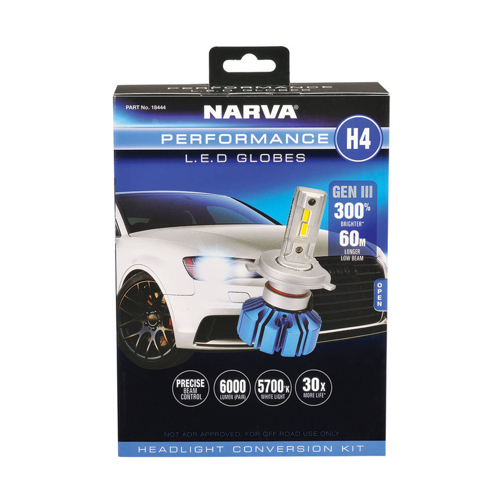 Narva H4 12/24V Gen III LED Performance Globe Kit | Narva 18444