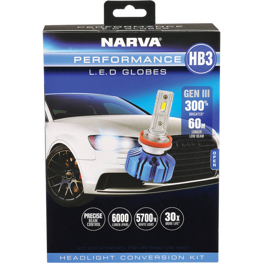 Narva HB3 12/24V Gen III LED Performance Globe Kit - 18445 | Narva 18445