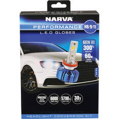 Narva H8/H9/H11 12/24V Gen III LED Performance Globe Kit | Narva 18448