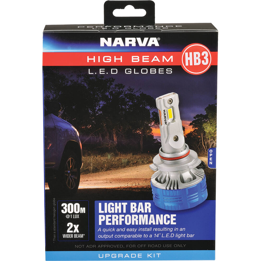 Narva HB3 12/24V Gen III High Beam LED Performance Globe Kit | Narva 18445H