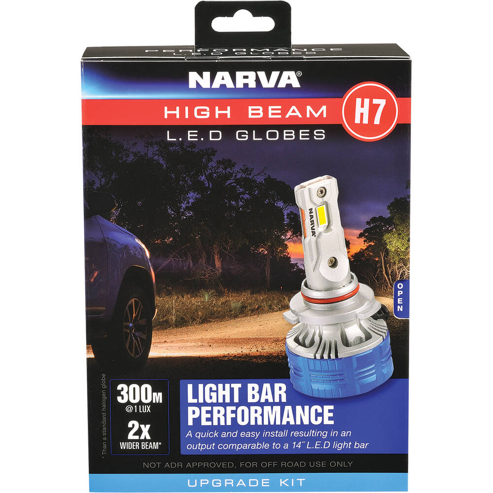 Narva H7 12/24V Gen III High Beam LED Performance Globe Kit | Narva 18447H