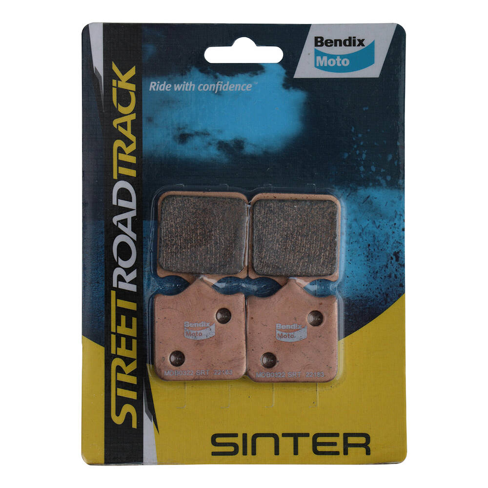 Bendix Street Road Track Motorcycle Disc Brake Pads - MDB0322-SRT