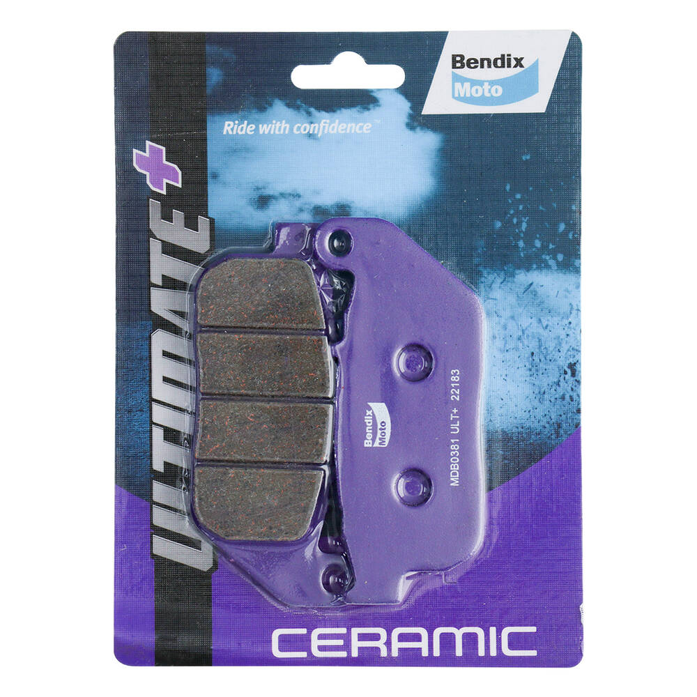 Bendix Ultimate+ Motorcycle Disc Brake Pads - MDB0381-ULT+