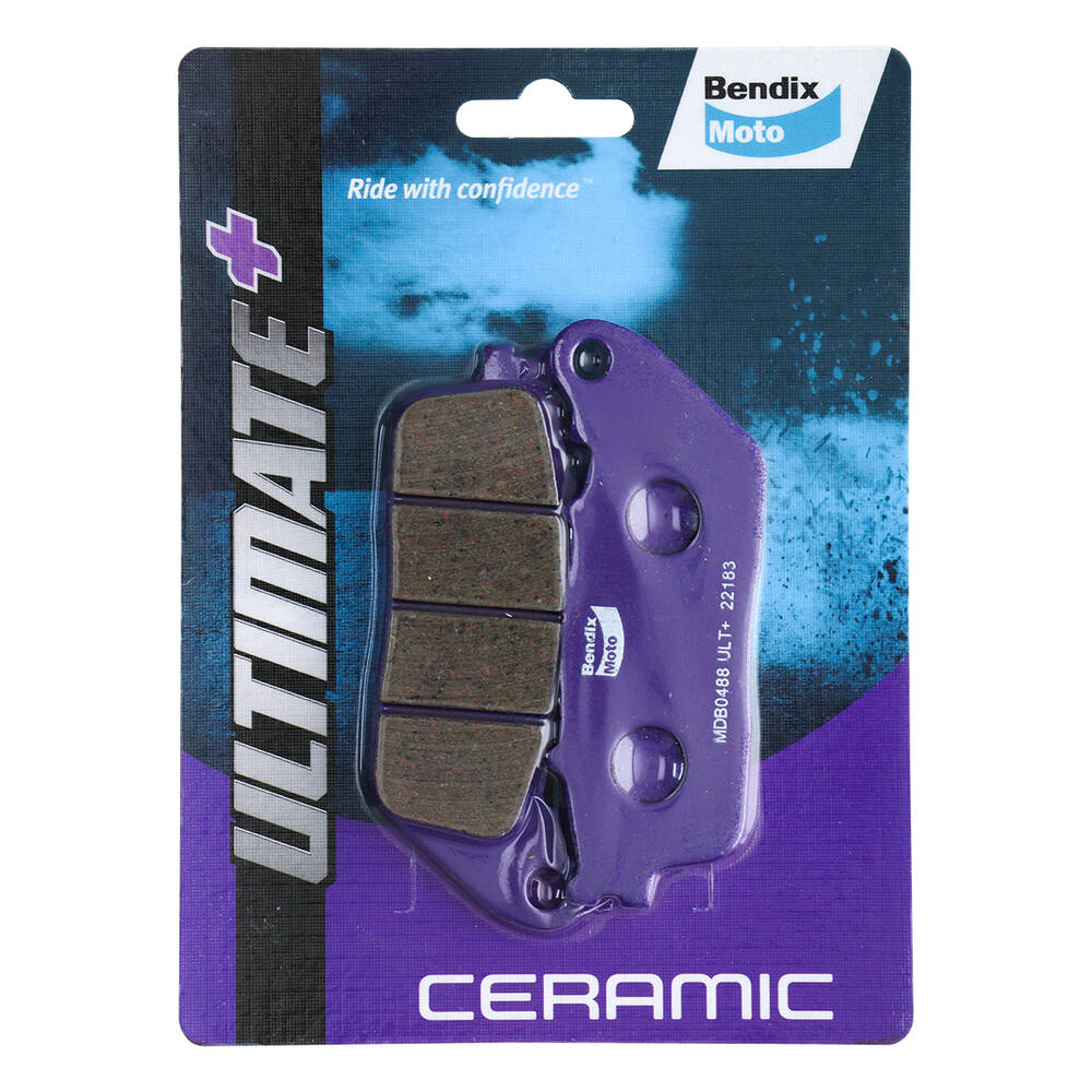 Bendix Ultimate+ Motorcycle Disc Brake Pads - MDB0488-ULT+