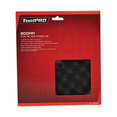 ToolPRO 200mm Ultra Fine Foam Polishing Pad Black
