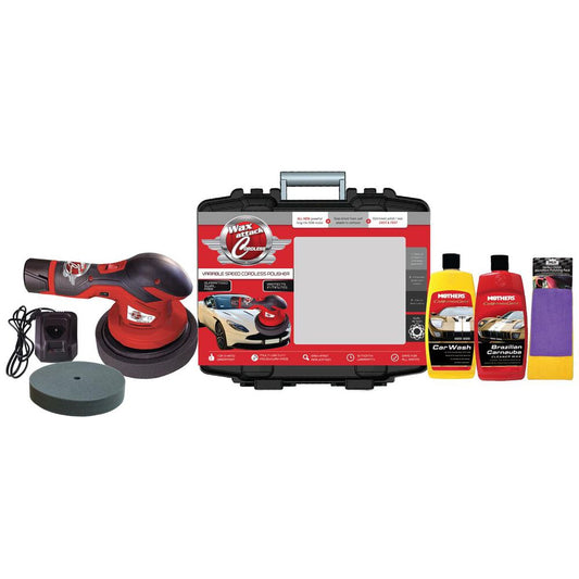Mothers Wax Attack Cordless Polisher Kit