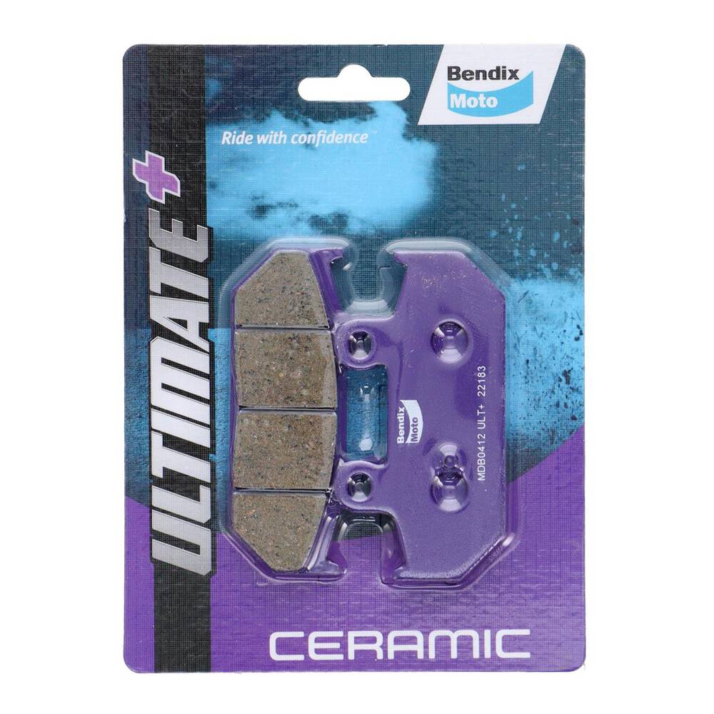 Bendix Ultimate+ Motorcycle Disc Brake Pads - MDB0412-ULT+