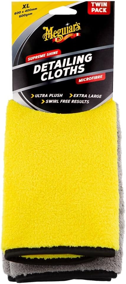 Meguiar's Supreme Shine Detailing Cloth Twin Pack