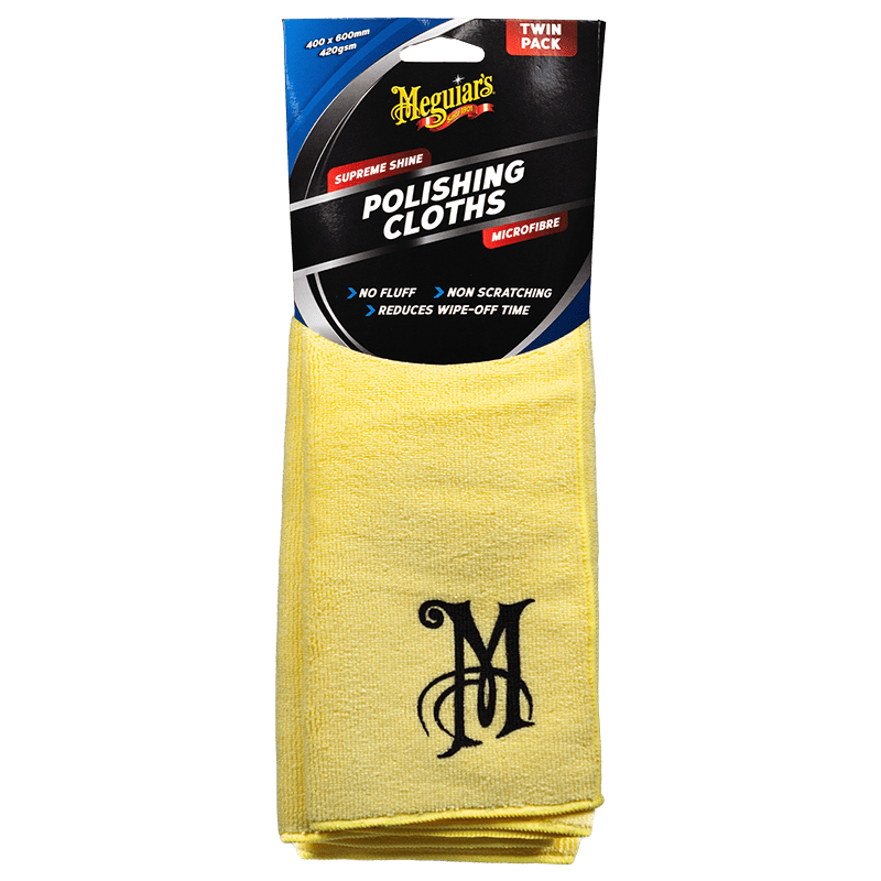 Meguiar's Microfibre Polishing Cloths (Twin Pack)