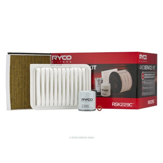 Ryco Service Kit to suit Toyota Yaris NCP90R - RSK229C Ryco part RSK229C automotive filter service kit