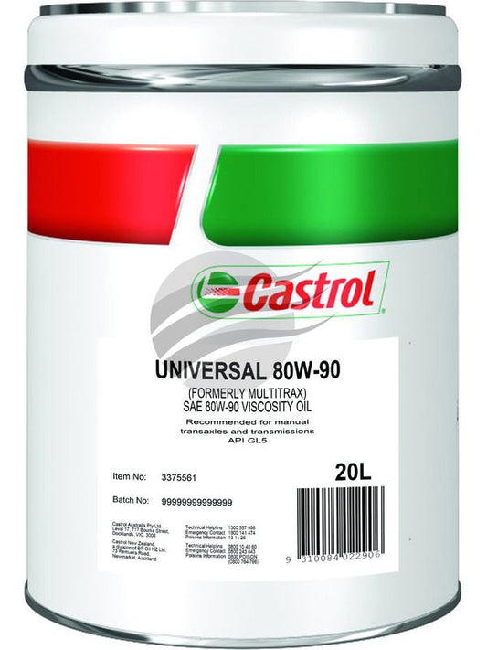 80W90 GL-4 GL-5 Universal Gear Oil - 20L