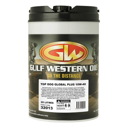 Top Dog Global Plus Semi Synthetic CJ4/SN 10W-40 Engine Oil - 20L